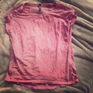 Very cute lacy short sleeve shirt